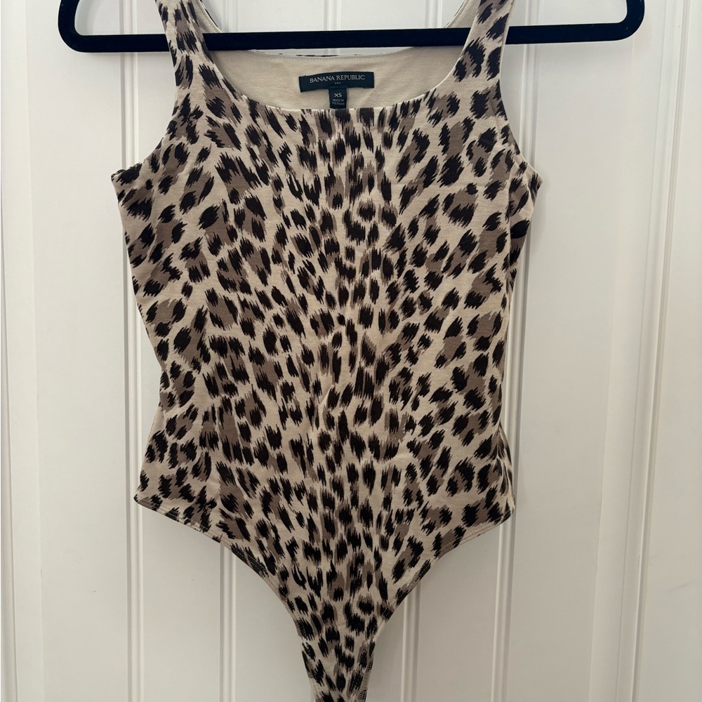 Banana Republic Leopard-Print Tank Bodysuit